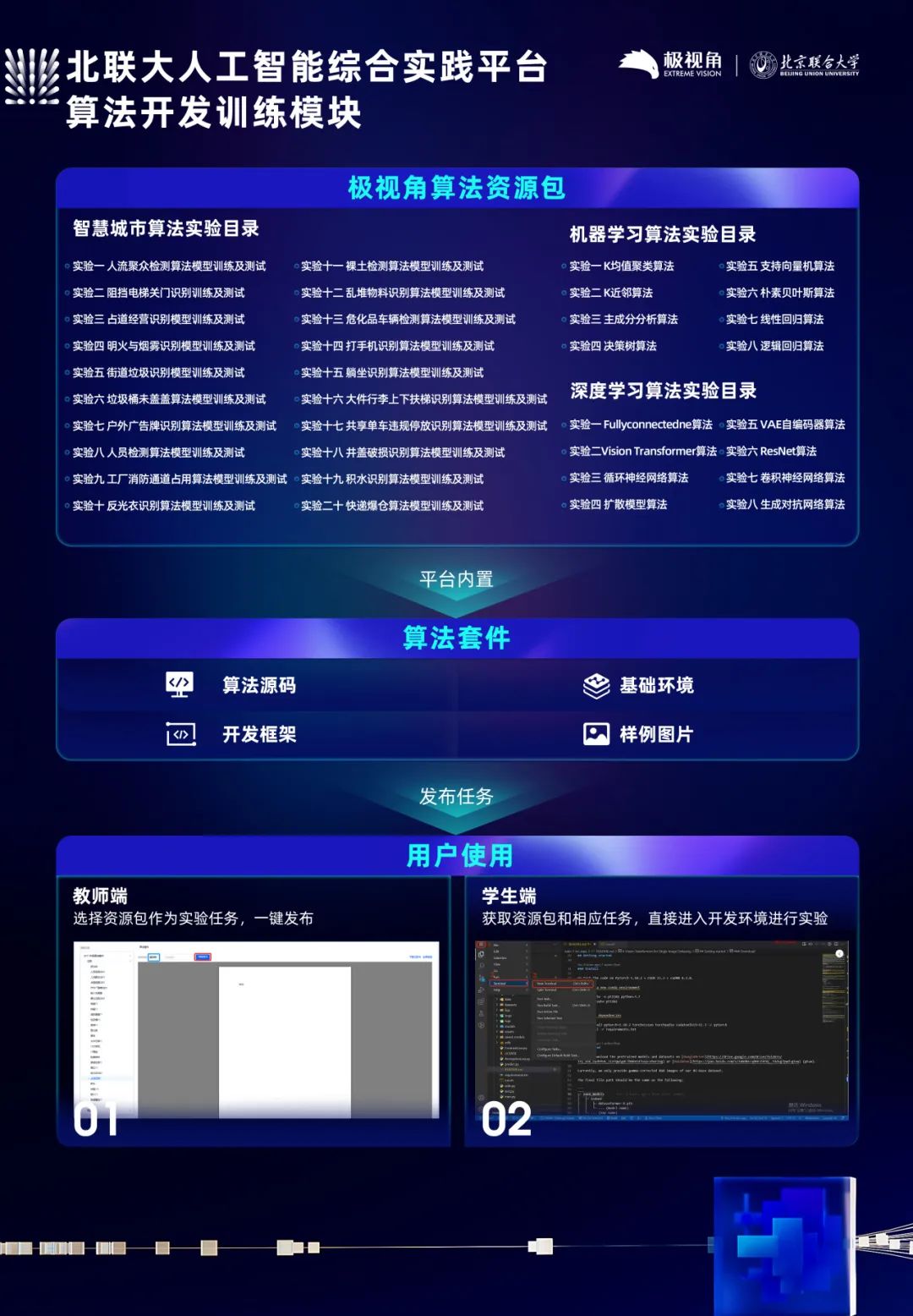 北联大人工智能平台算法开发训练模块